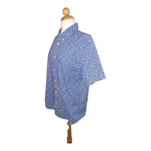 ⚡️Goodfellow & Co. Casual Blue Patterned Button Down Shirt Size Large - Picture 2 of 6